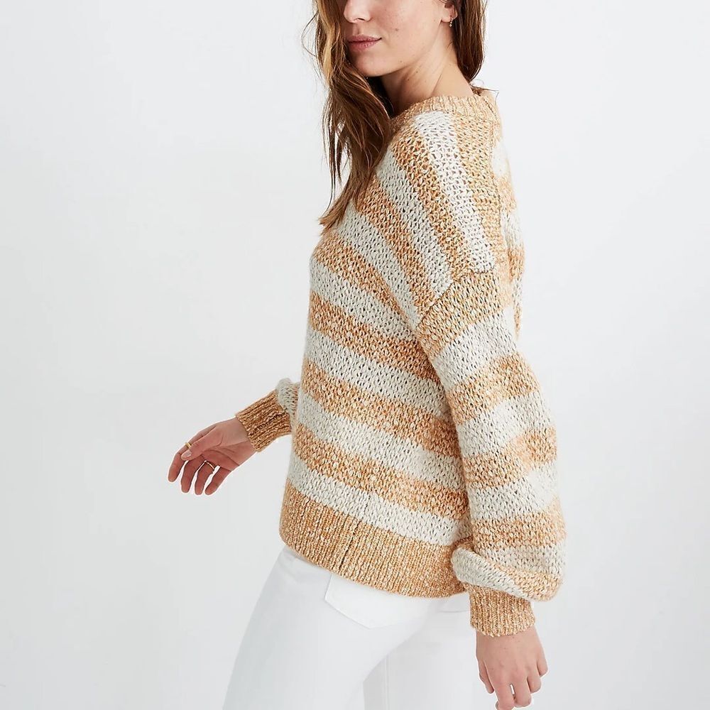 Madewell | Baez Pullover Sweater in Stripe | XS - Picture 5 of 7